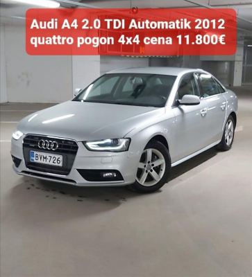 AUDI A4 2.0 TDI AUTOMATIK QUATTRO 2012 GOD