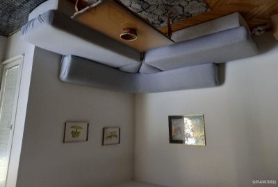Skopje strog centar blok gradski zid sproti Ramstor