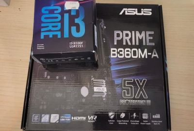 Asus B360M-A со I3-9100F, 8GB RAM и графичка
